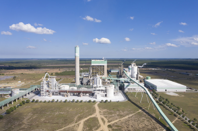 Imagem aérea da fábrica Veracel Celulose em Eunápolis / BA (Foto: Ricardo Telles)